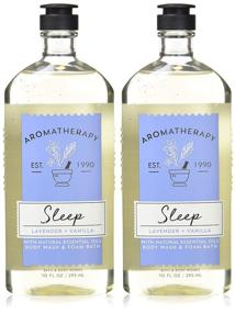 img 2 attached to Bath and Body Works Aromatherapy Sleep Lavender Vanilla Body Wash Foam Bath - 10oz per Bottle (2 Pack)