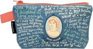 📚 jane austen zipper pouch - 9" organizer for pencils, tools, cosmetics and beyond logo