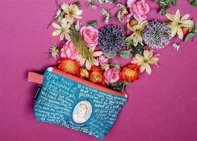 img 1 attached to 📚 Jane Austen Zipper Pouch - 9" Organizer for Pencils, Tools, Cosmetics and Beyond