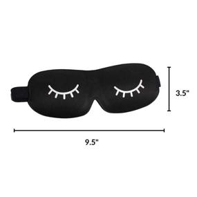 img 1 attached to Lash Affair Eyelash Extension Safe Sleep Mask for Lash Care – Black Eye Mask, Lightweight & Comfortable Lash Extensions Sleeping Mask