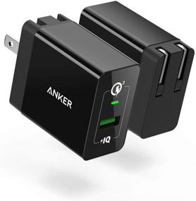 img 4 attached to 🔌 Anker 18W USB Wall Charger with Quick Charge 3.0 and Quick Charge 2.0 Compatibility - Powerport+ 1 for Anker Wireless Charger, Galaxy S10e/S10/Plus, Note 9, LG G7/V40/V30, iPhone, iPad and More (2-Pack)