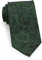 👔 bows n ties vibrant paisley microfiber necktie: men's accessories for ties, cummerbunds & pocket squares логотип