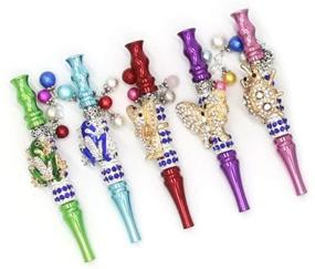 img 4 attached to Elegant Diamond Jewelry Holder: Luxury Animal Shape Suction Nozzle Mouth Tips for Ladies (E)