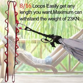 img 2 attached to 🧗 KIKIGOAL 2PCS Safety Daisy Chains - Strong Climbing Straps with Adjustable Nylon Rope for Yoga, Pilates, and Stretching