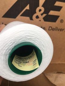 img 3 attached to 🧵 High-Quality Perma Core Poly-wrap Poly Sewing Thread - Tex-40, 6,000 Yards (White)