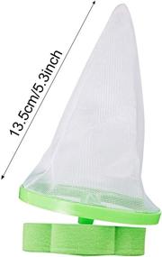 img 3 attached to 🌪️ Efficient Household Washing Machine Lint Catcher: HESTYA 8 Piece Reusable Floating Lint Traps for Hair Filter, Green and Orange Mesh Bags