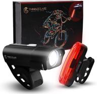 🚲 twinkleglare rechargeable bike lights front and back: ultimate visibility & waterproof performance in 5 modes logo