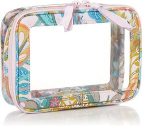 img 1 attached to 💄 Chic and Functional: Discover the Vera Bradley Zip Around Cosmetic Organizer