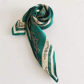 img 2 attached to 🧣 FONYVE 100% Mulberry Silk Scarves for Women - Accessorize in Style