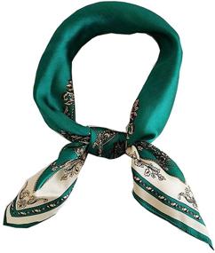 img 4 attached to 🧣 FONYVE 100% Mulberry Silk Scarves for Women - Accessorize in Style