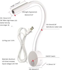 img 1 attached to Настенный светильник для чтения AC85 265V Доступно