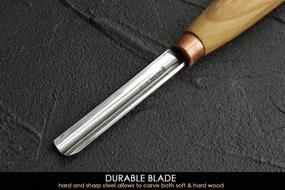 img 2 attached to 🪵 BeaverCraft Wood Carving Gouge K9/10 - Compact Chisel Knife for Woodworking - Beginner to Pro Carving Tool