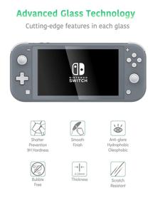 img 2 attached to 🔒 Ultimate Protection: TALK WORKS Tempered Glass for Nintendo Switch Lite Screen Protector (3 Pack) - Scratch, Crack Resistant, Easy-Install, Ultra-Thin HD Touch Screen Cover Film