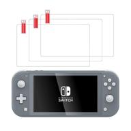 🔒 ultimate protection: talk works tempered glass for nintendo switch lite screen protector (3 pack) - scratch, crack resistant, easy-install, ultra-thin hd touch screen cover film logo