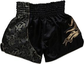 img 2 attached to FLUORY Muay Thai Shorts MMA Training Grappling Kickboxing Fight Shorts Clothing for Cage Fighting and Martial Arts