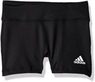 👧 adidas girls' 4 inch short tights: comfortable and stylish active wear for girls logo