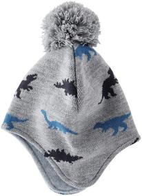 img 3 attached to Home Prefer Winter Earflap Dinosaur Boys' Accessories