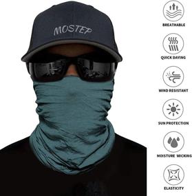 img 3 attached to 🧣 Versatile Neck Gaiter and Magic Headband for UV Protection - Ideal for Cycling, Fishing, Running, Hiking, and Camping