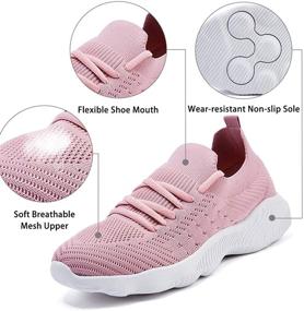 img 2 attached to 👟 Stylish and Comfortable TINSTREE Lightweight Breathable Women's Athletic Sneakers