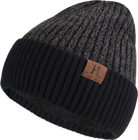 img 4 attached to Winter Beanie Fleece Slouchy Weather Outdoor Recreation