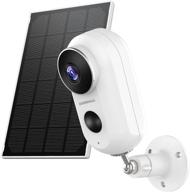 📷 zumimall solar powered wireless wifi outdoor security camera with rechargeable battery, 1080p night vision, motion detection, 2-way audio, ip65 waterproof, cloud storage/sd slot logo