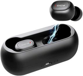 img 4 attached to 🎧 QCY True Wireless Bluetooth 5.0 Earbuds: 3D Stereo Headphones with Noise Cancelling & Built-in Mic - iPhone Android Compatible (12-16 Hours Playtime)