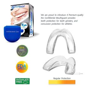 img 2 attached to 🦷 The ConfiDental - Pack of 6 Moldable Mouth Guard for Teeth Grinding, Clenching, and Bruxism - Ideal for Sports, Athletics, and Teeth Whitening Tray