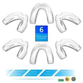 img 3 attached to 🦷 The ConfiDental - Pack of 6 Moldable Mouth Guard for Teeth Grinding, Clenching, and Bruxism - Ideal for Sports, Athletics, and Teeth Whitening Tray