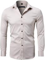 inflation bamboo shirts sleeve elastic men's clothing in shirts logo