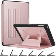 📱 fintie magnetic stand case for ipad 6th / 5th gen - rose gold | multiple secure angles, shockproof rugged tpu back | auto wake/sleep | ipad 9.7 2018/2017, ipad air 2/air logo