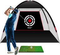 🏌️ vicur golf nets: premium golf practice net with hitting mat, balls, and carry bag for indoor/outdoor backyard driving логотип