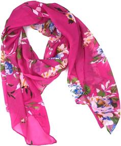 img 3 attached to Fashionable Solid Color Chiffon Scarf Women's Accessories for Scarves & Wraps