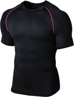 🏃 optimized for seo: quick-dry compression baselayer running shirt for men by defender cool dry logo