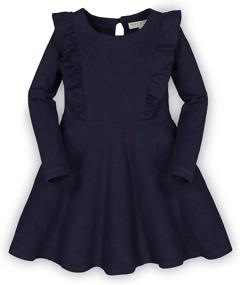 img 4 attached to 👗 Girls' Clothing: Hope Henry Sleeve Pinafore Ruffle Dress