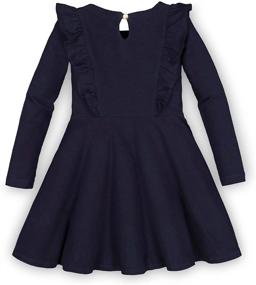 img 1 attached to 👗 Girls' Clothing: Hope Henry Sleeve Pinafore Ruffle Dress