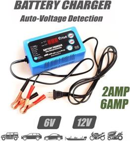 img 3 attached to ⚡ Katbo 6 Amp Smart Battery Charger: Automatic and Manual, 6V 12V Charging