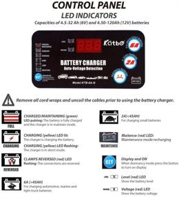 img 1 attached to ⚡ Katbo 6 Amp Smart Battery Charger: Automatic and Manual, 6V 12V Charging