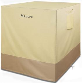 img 4 attached to Durable and Water Resistant Air Conditioner Cover for Outside Units - Mancro AC Cover (36 x 36 x 39 inches) - Windproof & Heavy Duty - Grey