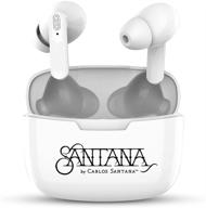 santana mambo от carlos santana tws наушники true wireless: беспроводные наушники с bluetooth, зарядным футляром, микрофоном, глубоким басом и активным шумоподавлением - идеальны для спорта. логотип