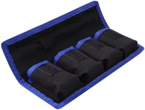 img 1 attached to 🔋 Meking DSLR Battery Case Holder Storage Bag - Organize Your AA/AAA, LP-E6, LP-E8, LP-E10, LP-E12, EN-EL14, EN-EL15, NP-FW50, NP-F550, NP-FM500H Batteries