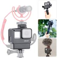 ulanzi v2 multifunctional vlogging case: versatile frame kit for gopro hero 7 6 5 - cold shoe mount, led video light compatibility for professional video vlogging setups logo