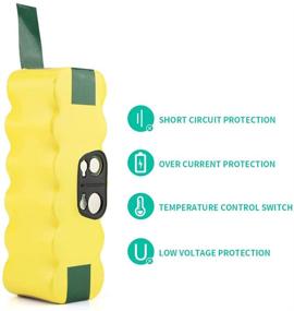 img 1 attached to 🔋 BAKTH 14.4V 3000mAh NI-MH Battery: Upgrade Your iRobot Roomba 500-880 R3