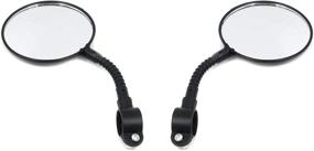 img 1 attached to 🚲 Quluxe 4 Pcs Bike Mirrors - 360 Degree Adjustable Bicycle Mirrors for Enhanced Rear View, Ideal for Cycling