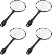 🚲 quluxe 4 pcs bike mirrors - 360 degree adjustable bicycle mirrors for enhanced rear view, ideal for cycling logo