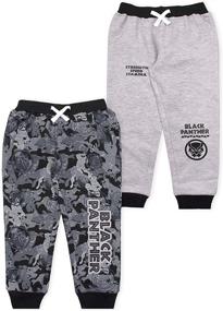 img 3 attached to Boys' Marvel Panther Spiderman Joggers – Stylish and Comfy Pants