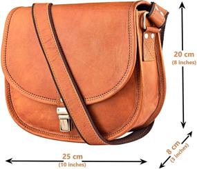 img 1 attached to Women's Urban Leather Shoulder Saddle Bags: Cross Body Purse Handbags for Girls - Improved SEO