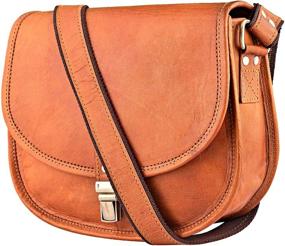 img 4 attached to Women's Urban Leather Shoulder Saddle Bags: Cross Body Purse Handbags for Girls - Improved SEO