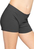 girls' stretch comfort cotton shorts for girls' clothing and active wear logo