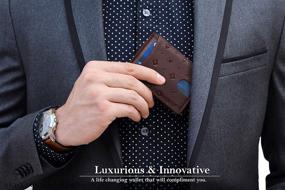 img 3 attached to 👔 Genuine Leather Minimalist Wallets for Men: Essential Accessories in Wallets, Card Cases & Money Organizers