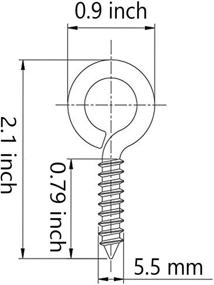 img 2 attached to 🔩 Get Organized with AxeSickle Small Metal Screw Eyelets: The Perfect Solution for All Your Crafting and DIY Projects